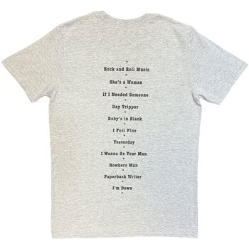 T-Shirt The Beatles Budokan Set List (Back Print) Grey S T-Shirt - 2