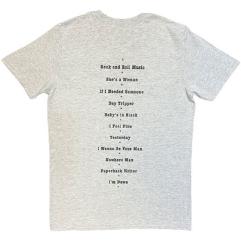 T-Shirt The Beatles Budokan Set List (Back Print) Grey 2XL T-Shirt - 2