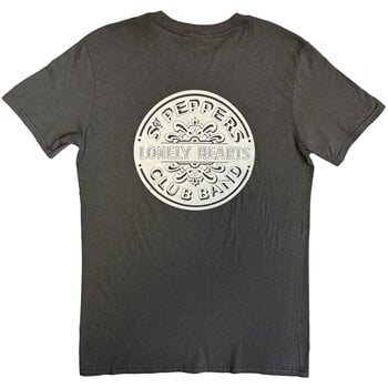 T-Shirt The Beatles Sgt Peppers Lonely Hearts Club Band with Drum (Back Print) Charcoal Grey M T-Shirt - 2