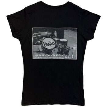 T-Shirt The Beatles Washington Coliseum (Back Print) Black L Ladies T-Shirt - 2