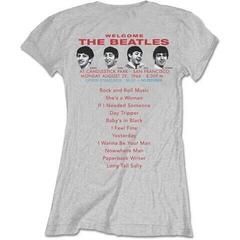 T-shirt The Beatles Candlestick Park (Back Print) Grey 2XL Feminino T-shirt - 1