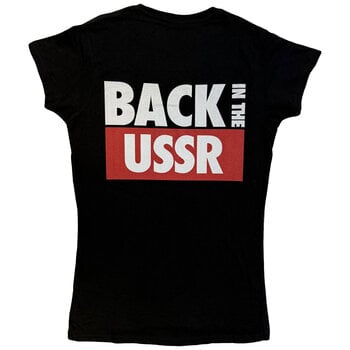 T-Shirt The Beatles Back In The USSR (Back Print) Black 2XL Ladies T-Shirt - 2
