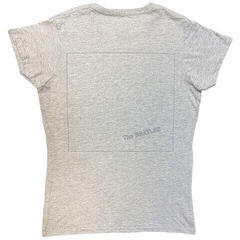 T-Shirt The Beatles White Album Back (Back Print) Grey L Ladies T-Shirt - 1