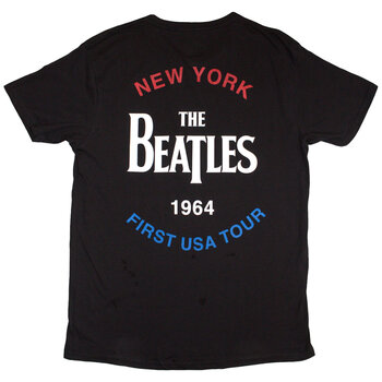 T-Shirt The Beatles New York 1964 (Back Print) Black 2XL T-Shirt - 2
