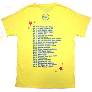 T-Shirt The Beatles American Tour '64 (Back Print) Yellow S T-Shirt - 2