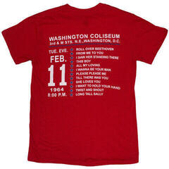 T-shirt The Beatles Washington '64 Stars Setlist (Back Print) - 1