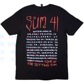 T-särk Sum 41 Tour '24 Skull (Back Print & Ex-Tour) Black S T-särk - 2