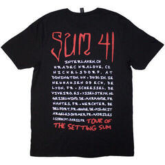 T-shirt Sum 41 Tour '24 Skull (Back Print & Ex-Tour) Black L T-shirt - 1