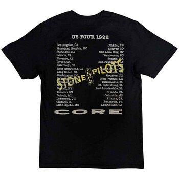 T-Shirt Stone Temple Pilots Core US Tour '92 (Back Print) Black 2XL T-Shirt - 2