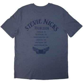 T-shirt Stevie Nicks Tour '24 Winged Heart (Back Print & Ex-Tour) Navy Blue S T-shirt - 2