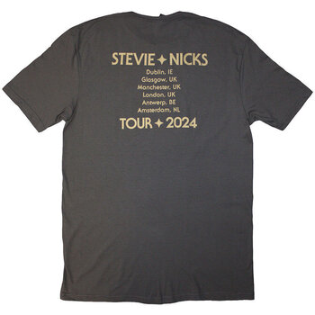 T-shirt Stevie Nicks Tour '24 Vintage Photo (Back Print & Ex-Tour) Charcoal Grey XL T-shirt - 2