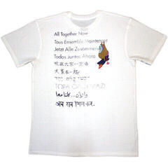 T-shirt The Beatles Yellow Submarine Heads Collage / ATN (Back Print) White L T-shirt - 1