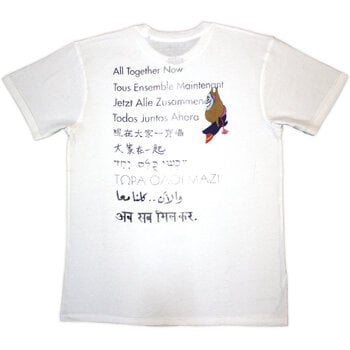 T-shirt The Beatles Yellow Submarine Heads Collage / ATN (Back Print) White 2XL T-shirt - 2