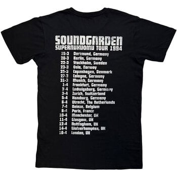 Shirt Soundgarden Superunknown Tour '94 (Back Print) Carbon Black M Shirt - 2