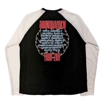 Риза Soundgarden Tour 2017 (Back Print) Raglan Black & White S Риза - 2