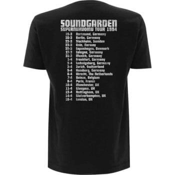 Skjorte Soundgarden Superunknown Tour '94 (Back Print) Black 2XL Skjorte - 2