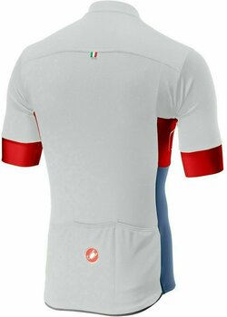 Fietsshirt Castelli Prologo VI Jersey Ivory/Red/Steel Blue 3XL - 2
