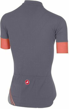 Odzież kolarska / koszulka Castelli Anima 2 damska koszulka rowerowa Dark Steel Blue/Salmon L - 2