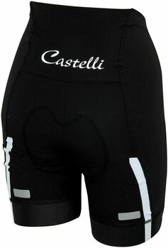 Fietsbroeken en -shorts Castelli Velocissima Womens Shorts Black/White M - 2