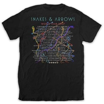 T-Shirt Rush Snakes & Arrows Tour 2007 (Back Print) Black L T-Shirt - 2