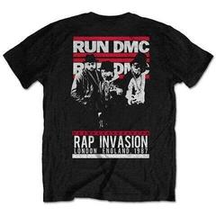 T-Shirt Run DMC Rap Invasion (Back Print) Black L T-Shirt - 1