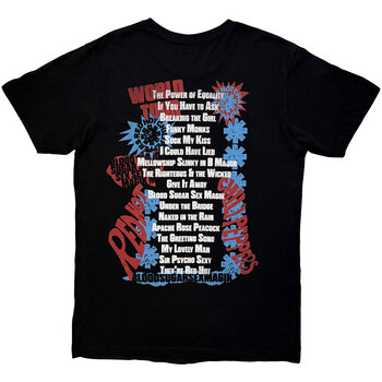 Camiseta de manga corta Red Hot Chili Peppers Blood Sugar Sex Magik Tracklist (Back Print) Carbon Black S Camiseta de manga corta - 2
