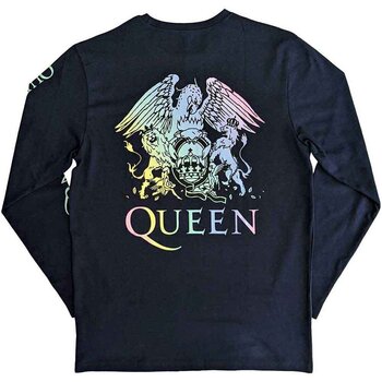 T-shirt Queen Rainbow Crest (Back & Sleeve Print) Denim Blue L T-shirt - 2