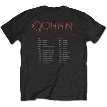 Tricou Queen European Tour 1984 (Back Print) Black XL Tricou - 2