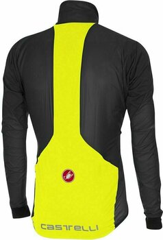 Pyöräilytakki, -liivi Castelli Superleggera Mens Jacket Anthracite/Fluo Yellow 2XL - 2