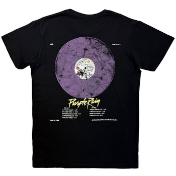 T-shirt Prince Purple Rain 40th Anniversary (Back Print) Carbon Black XL T-shirt - 2
