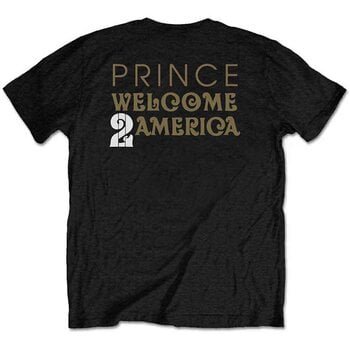 T-Shirt Prince W2A White Guitar (Back Print) Black L T-Shirt - 2
