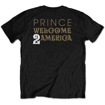 T-shirt Prince W2A White Guitar (Back Print) Black XL T-shirt - 2