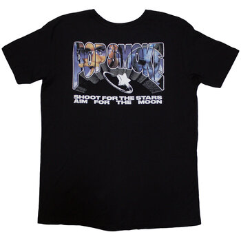 Camiseta de manga corta Pop Smoke Stars Infill (Back Print) Black S Camiseta de manga corta - 2
