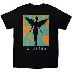 T-Shirt Nirvana In Utero Angel Swirl (Back Print) Carbon Black L T-Shirt - 1