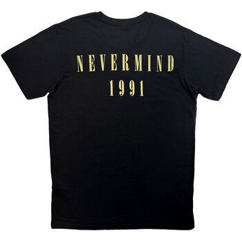 T-shirt Nirvana Nevermind '91 Hotel Photo (Back Print) Carbon Black M T-shirt - 2