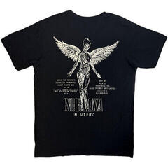T-shirt Nirvana In Utero Tracklist (Back Print) Carbon Black XL T-shirt - 1