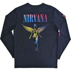 T-Shirt Nirvana Angelic Gradient (Back & Sleeve Print) Navy Blue M T-Shirt - 1