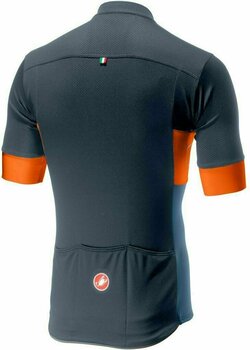 Fietsshirt Castelli Prologo VI Mens Jersey Dark Steel Blue/Orange/Steel Blue L - 2
