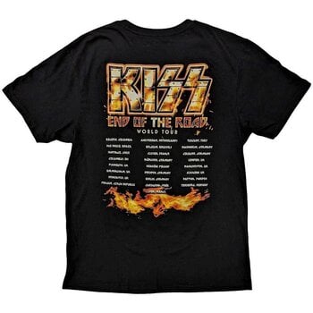 T-särk Kiss End Of The Road Tour Orange (Back Print) Black S T-särk - 2