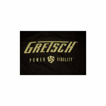 T-Shirt Gretsch T-Shirt Power & Fidelity Logo Unisex Black XL - 2