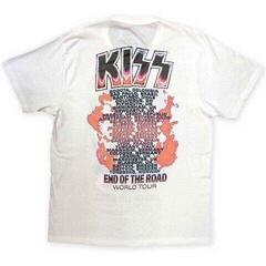 T-shirt Kiss End Of The Road Band Playing (Back Print) White 2XL T-shirt - 1