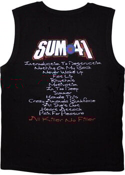 T-shirt Sum 41 All Killer No Filler Tracklist (Back Print) Black M T-shirt - 2