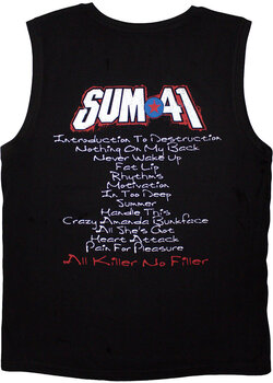 T-Shirt Sum 41 All Killer No Filler Tracklist (Back Print) Black 2XL T-Shirt - 2