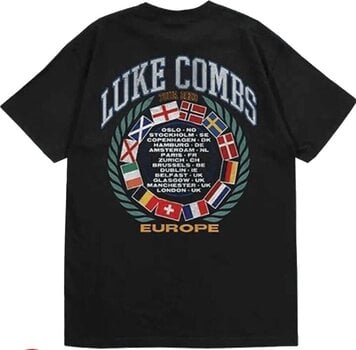 T-shirt Luke Combs Tour '23 Flag (Back Print & Ex-Tour) Black S T-shirt - 2