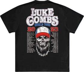 T-shirt Luke Combs Tour '23 Skull (Back Print & Ex-Tour) Black XL T-shirt - 1