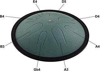 Tongue Drum Meinl Compact Steel 10" B Minor 432Hz Dark Green Tongue Drum - 4