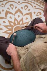 Tongue Drum Meinl Compact Steel 10" B Minor 432Hz Dark Green Tongue Drum - 7