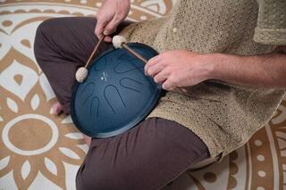 Tongue Drum Meinl Compact Steel 10" C Minor 432Hz Navy Blue Tongue Drum - 7