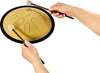 Tongue Drum Meinl Compact Steel 10" D Minor 432Hz Gold Tongue Drum - 5