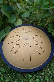 Tongue Drum Meinl Compact Steel 10" D Minor 432Hz Gold Tongue Drum - 10